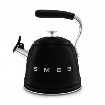 SMEG WKF01BL Elektrische glatte Kettle Schwarz Ästhetisch 50's Style