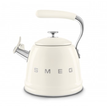 SMEG Wasserkocher WKF01CR Wasserkocher für den Herd Creme Ästhetik 50er Jahre Stil