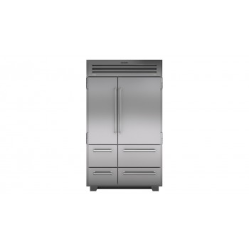 SUB-ZERO Edelstahlkühlschrank/Gefrierschrank mit Eismaschine ICBPRO4850