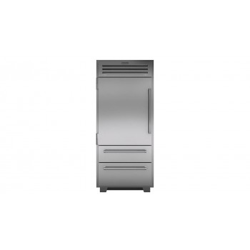 SUB-ZERO stainless steel refrigerator/freezer with ice maker ICBPRO3650
