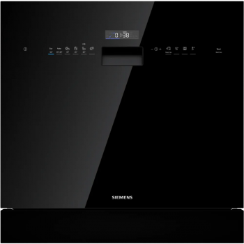 Siemens iQ500 Kompakter Einbaugeschirrspüler, 60 cm, Schwarz, SC05IB00TE