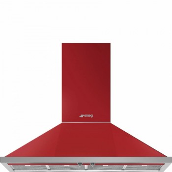 SMEG KPF12RD Dekorative Wandkappe Portofino Rosso 120 cm A