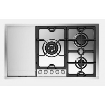 Illusion HCPMT95FD Panoramagic Gaskocher cm 90 mit Platte aus Edelstahl