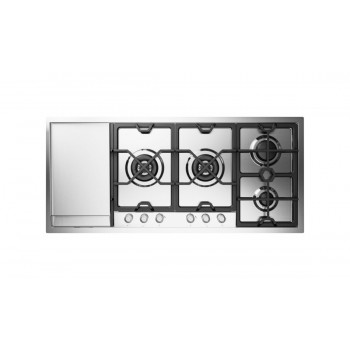Heiße Platte HCPMT125FDD Panoramagic Gasherd cm 120 Edelstahl