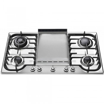 Heizplatte HCB90FCN Nostalgie Einbauplatte cm 90 - rostfrei oder gefärbt - mit Fransenplatte