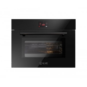 Ilve 645GTZ41 Professional Plus Compact multifunctional electric oven 400 °C (pizza party) cm 60 h 45 - black glass