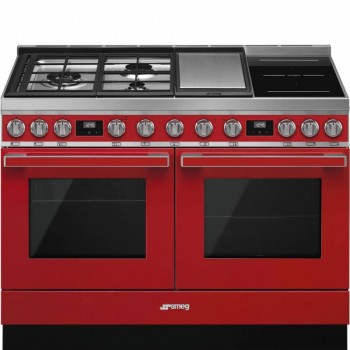 Smeg CPF120IGMPR Cucina 120x60 cm Portofino Rosso Tipo pianale Misto Direct steam A