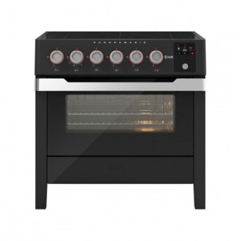 Ilve Kitchen PM09-MK Panoramagic Cosmetic kitchen cm 90 with induction top - matt black