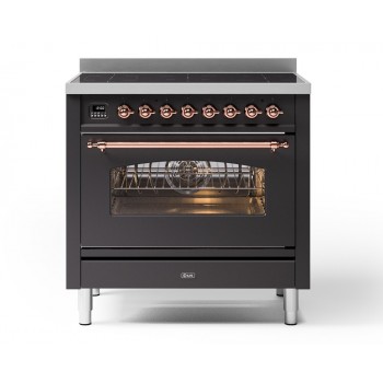 Ilve Cucina da accosto P36N Nostalgie cm 91 configurabile con forno pirolitico e cassetto riscaldato - inox o colorato