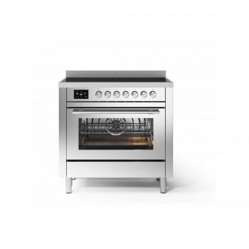 Ilve Cucina da accosto P36W Professional Plus cm 91 configurabile con forno pirolitico e cassetto riscaldato - inox o colorato
