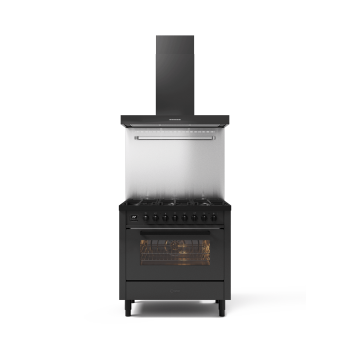 Ilve Cucina L09-MGD Pro Line L096WM3 con forno elettrico e piano cottura a 6 fuochi da 90 cm - Limited Edition Grafite Mat