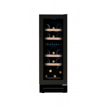 Dunavox DAUF-17.58DBH Flow-17H Recessed wine cellar cm. 30 - 17 bottles - black