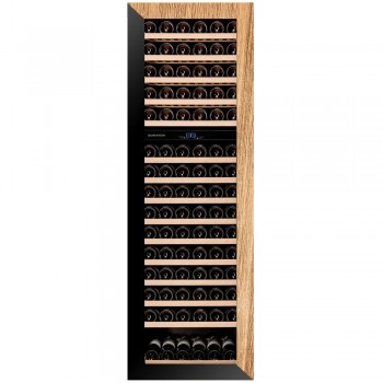 Dunavox Recessed Keller, 2 Temperaturen, pannellable Tür - Klasse G, 114 Flaschen - DAVG-114.288DOP.TO