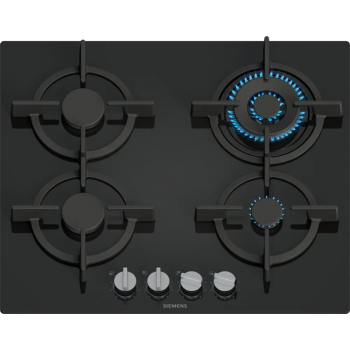 Siemens iQ500 Gaskochfeld 60 cm Gehärtetes Glas, Schwarz EP6A6HI10