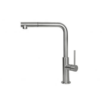 VEMA V31025 Einhebelmischer für Waschbecken mit Rod "L" Schwenk- und abnehmbarer Handbrause. Flexibles F3 / 8 ". Roy-Küche