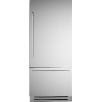 Bertazzoni Ref905BBRXTT Refrigerator with freezer cm. 90 h 212 - lt. 556 - DX opening - stainless steel (handles not included)