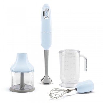 SMEG HBF03PBEU immersion blender former model HBF22PBEU blue line 50s
