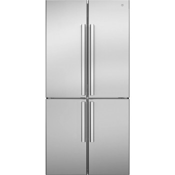 Bertazzoni RCD84F4FXNC Kühlschrank mit Gefrierschrank nebeneinander - cm. 84 h 179 - lt. 487 - Edelstahl (Griffe nicht enthalten
