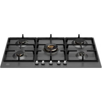 Bertazzoni P905CHERNE Heritage Piano cottura a gas 5 fuochi cm 90 - nero opaco