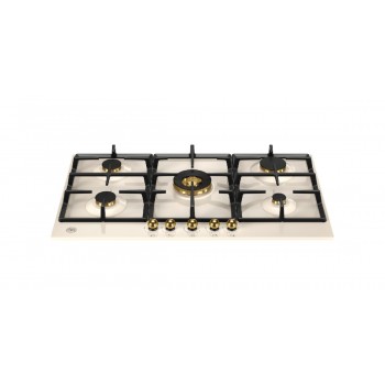 Bertazzoni P905CHERAG Heritage Gasherd 5 Brände cm 90 - Elfenbein / Gold