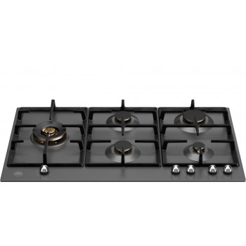 Bertazzoni P905LHERNE Heritage Piano cottura a gas 5 fuochi cm 90 - nero opaco