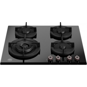 Bertazzoni P604lprogne Professionelle Gasherd 4 Brenner cm 60 - Schwarzes Glas