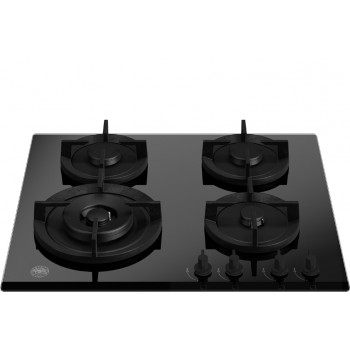 Bertazzoni P604LMODGNE Modern Piano cottura a gas 4 fuochi cm 60 - vetro nero
