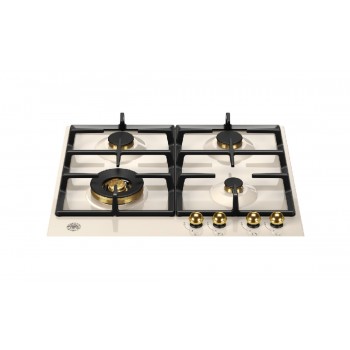 Bertazzoni P604LHERAG Heritage Piano cottura a gas cm 60 - avorio / oro