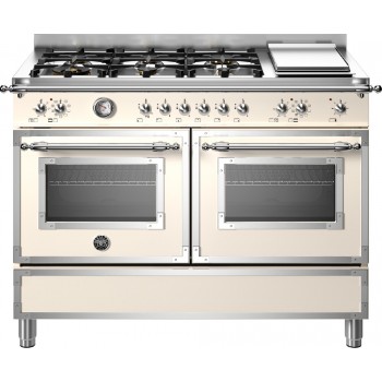 Bertazzoni Her126G2EAVT2 Heritage Kitchen from approx. 120 - 6 gas burners + plate + 2 electric ovens - ivory
