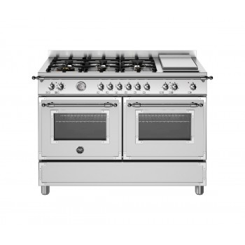 Bertazzoni Her126G2EXT2 Heritage kitchen from approx. 120 - 6 gas burners + 1 electric plate + 2 stainless steel furnaces