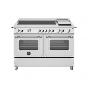 Bertazzoni Her125I2Ext2 Erbe kocht von ca. 120 - 5 Induktionszonen + 1 Elektrische Platte + 2 Öfen - Edelstahl