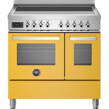 Bertazzoni pro95i2egit2 Professionelle Küche von ca. 90 - 5 Kochzonen + 2 Elektrische Öfen - Gelb