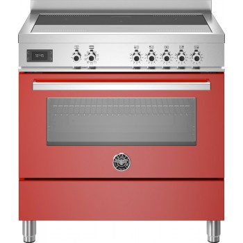 Bertazzoni Pro95i1erot2 Professional kitchen from approx. 90 - 5 cooking zones + electric oven - red