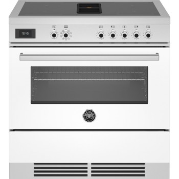 Bertazzoni PROCH94I1EBIT Professional Cucina da accosto cm. 90 - 4 zone induzione + 1 forno elettrico + cappa aspirante - bianco