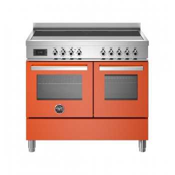 Bertazzoni PRO105I2EART2 Professional Cosmetic kitchen cm. 100 - 2 electric ovens - 5 induction zones - heaters - orange