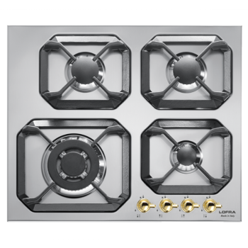 Lofra HRS6Go 4-Burner Gas-Kochfeld 60 cm Edelstahl