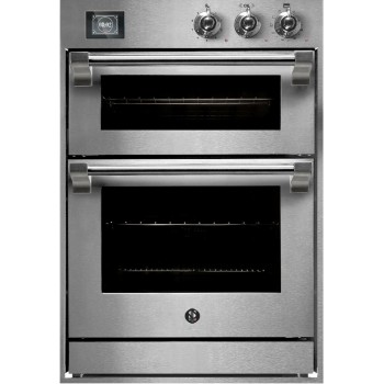 Steel built-in oven aqffe6-s ascot double electric oven cm. 60 x 90