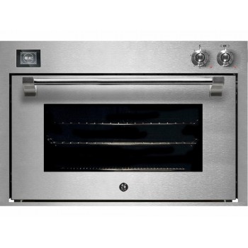 Stahl eingebautem Ofen AQFE9-S Ascot Dampf kombiniert Ofen cm. 90 x 60