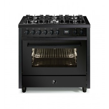 Steel Cucina da accosto EQ9F 6 NF Enfasi All Black Cucina da accosto cm. 90 - 1 forno elettrico - nero fumo