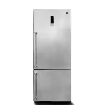 Steel GQFRB-7 76 Frigorifero a libera installazione con congelatore cm. 76 ore. 186 - lt. 534 - acciaio inox