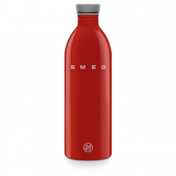 Smeg WBF02RD Urban Flasche Ein Liter | Rot SMEG X 24Bottles Ästhetik 50er Jahre