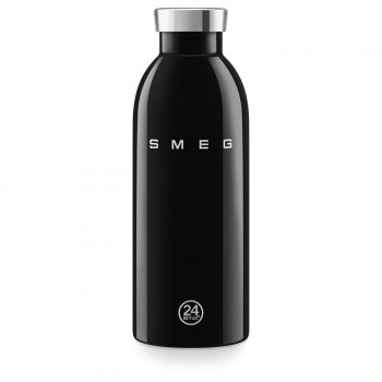 Smeg WBF01BL Klimaflasche 500 ml | Schwarz SMEG X 24Bottles Ästhetik 50er Jahre
