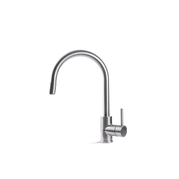 VEMA V18040 Single control mixer for sink with rotating round rod steel and shower F3/8 power.