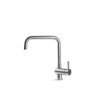 VEMA V19020 Miscelatore monocomando per lavello con canna quadra girevole. Flessibili di alimentazione F3/8”.