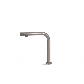 VEMA V20253 Miscelatore monocomando per lavello con canna “L” girevole a scomparsa e comando frontale. Flessibili F3/8”.