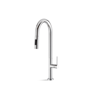 VEMA V26040 Single-command mixer kitchen canna round with double-jet pull-out. Power F 3/8′′′′.