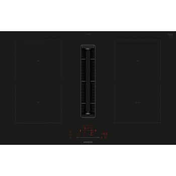 Siemens ED811HQ26E Iq500 Piano cottura a induzione cappa integrata cm. 80 - vetroceramica nero