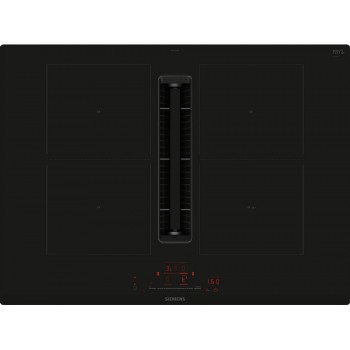 Siemens ED711HQ26E Iq500 Piano cottura induzione cm. 70 con cappa integrata da 500 m3/h - vetroceramica nero