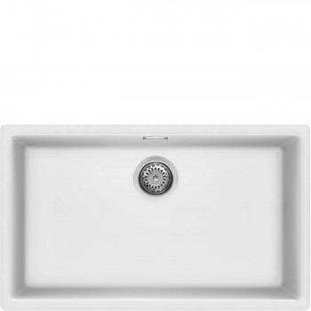 SMEG VZP76B Lavello Universale Vasca sintetica Standard Sottotop Numero vasche 1 Bianco