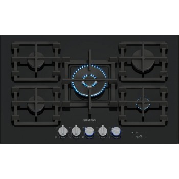 Siemens ER7A6RH40 Piano cottura a gas cm. 75 - vetro nero